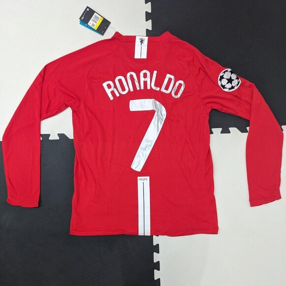 Ronaldo #7 Manchester United 2007/08 Home Longsleeve Jersey - Picture 2 of 13